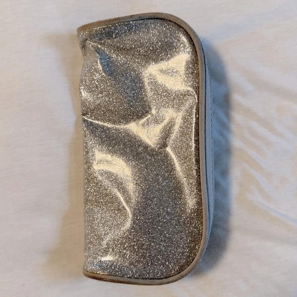Silver Glitter Deluxe Pencil Pouch